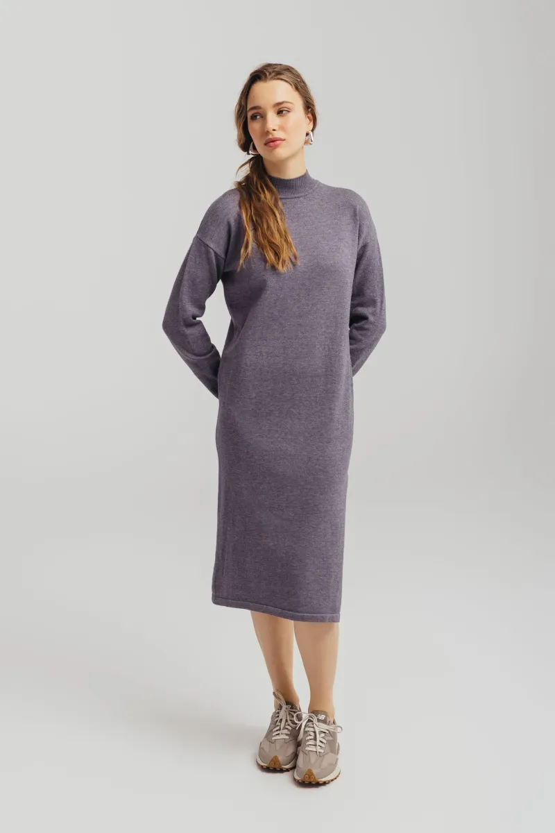 Rolka haljina u sivoj boji