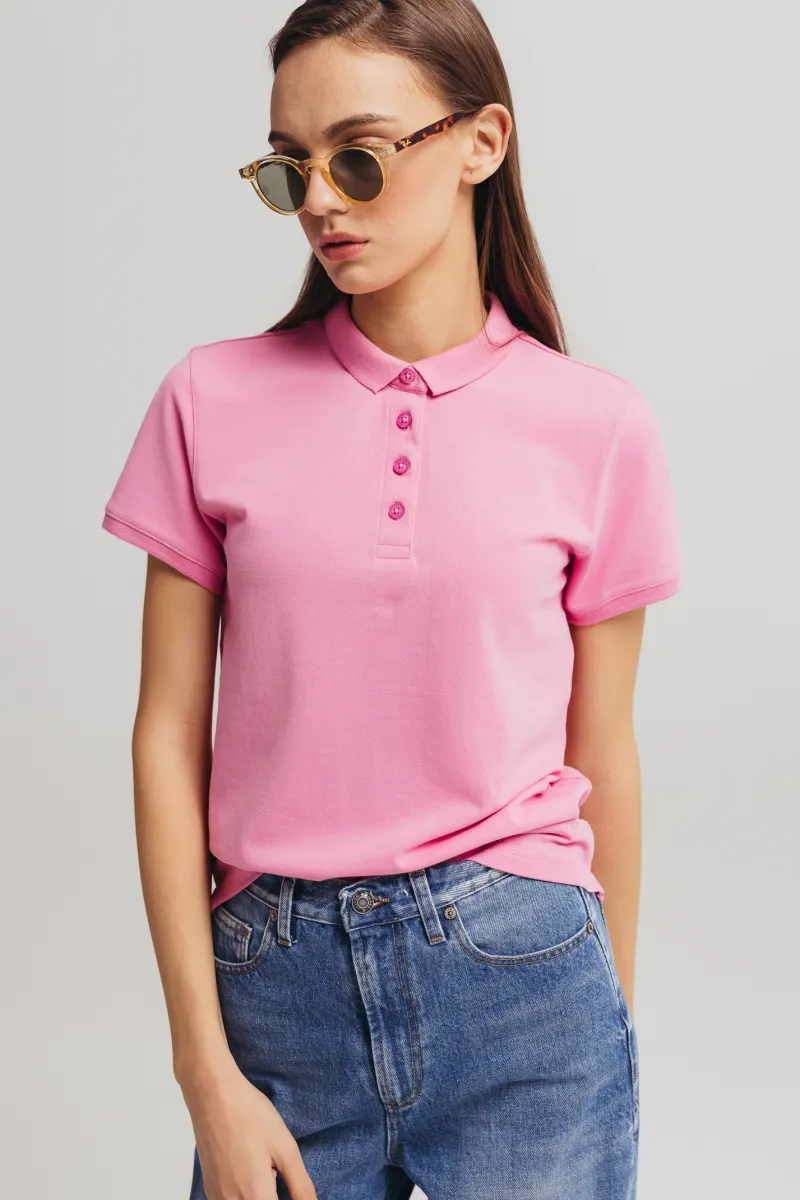 Roze ženska polo majica