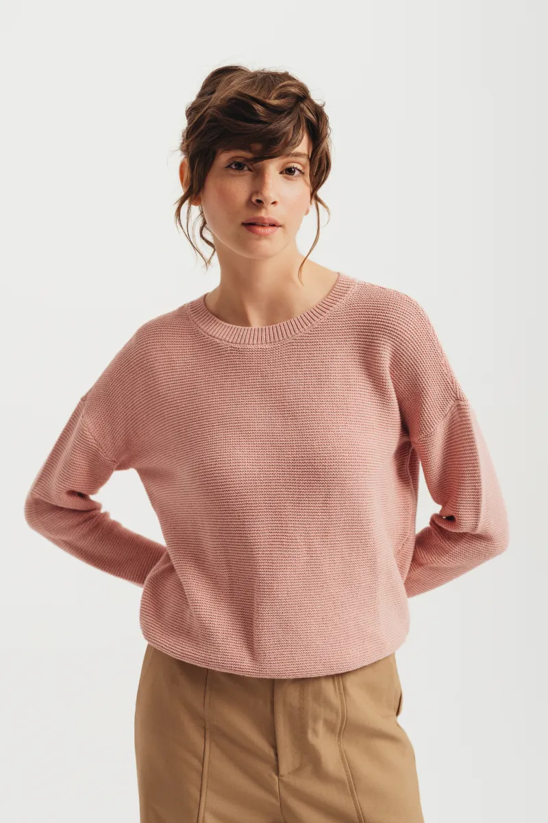 Roze oversize džemper