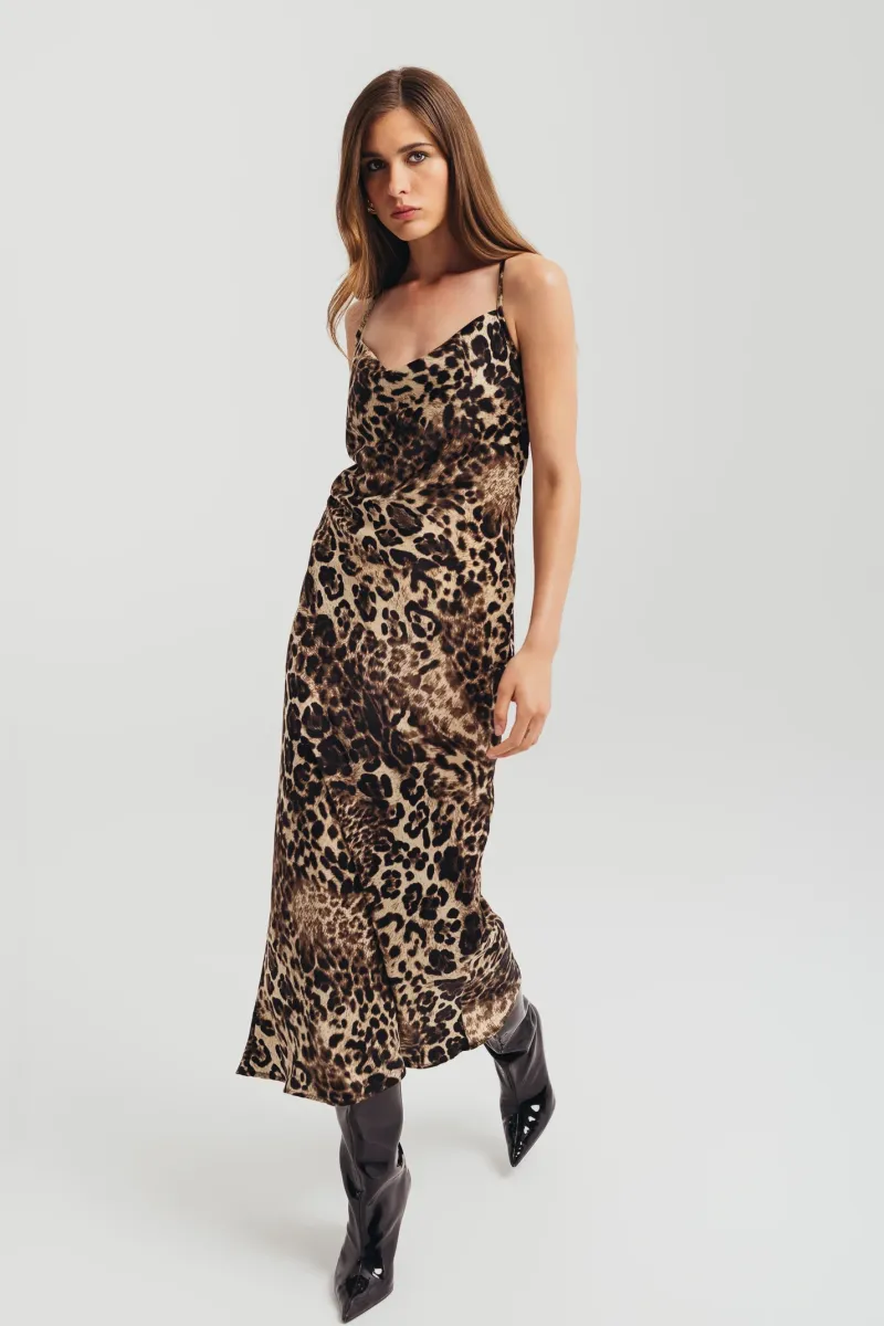 Slip haljina u leopard printu