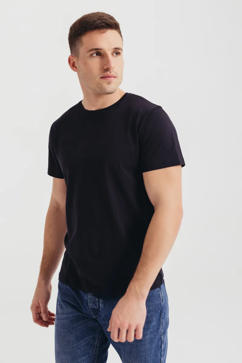 Teget muška pamučna majica -basic model