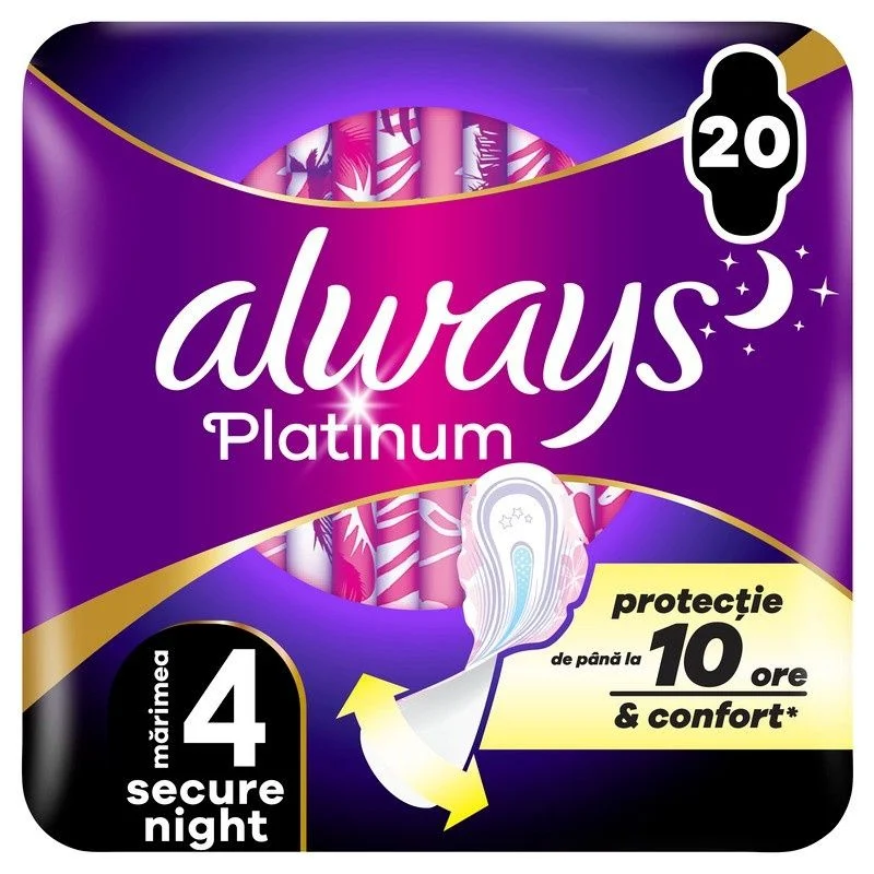 Always Platinum Secure Night Extra ulošci, 20 komada