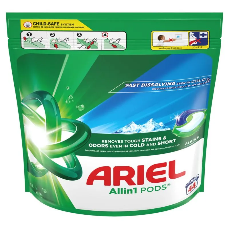 Ariel All in one PODS Alpine kapsule za pranje veša, 44kom