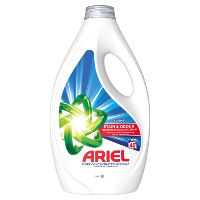 Ariel Alpine, tečni deterdžent, 40 pranja, 1800ml