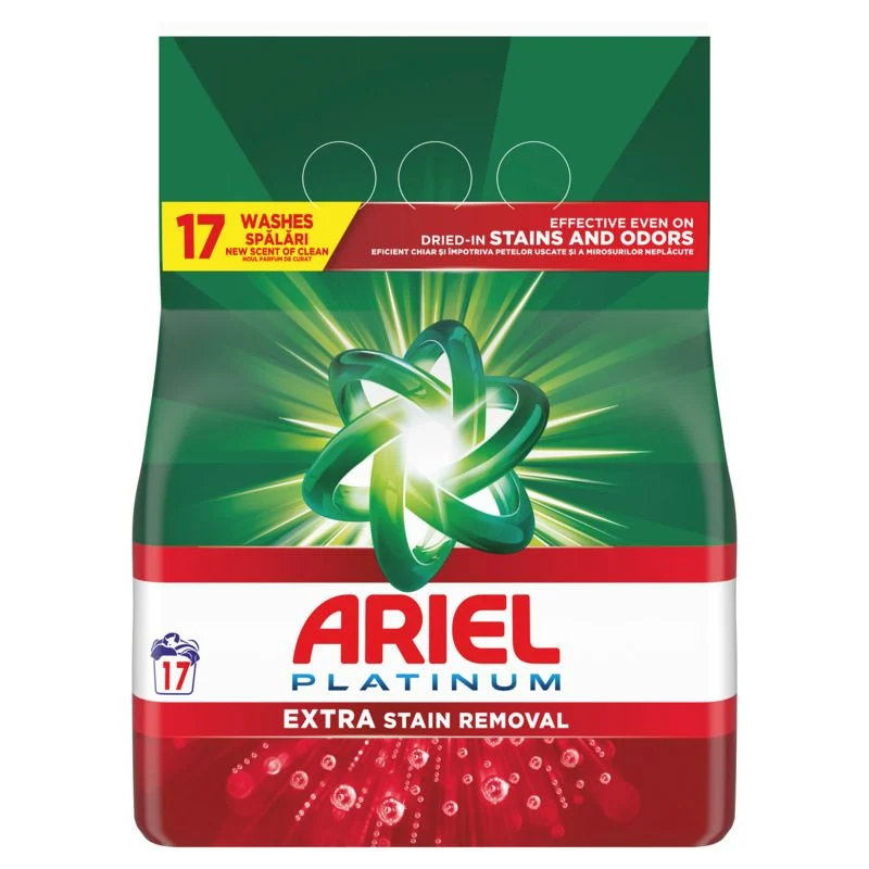 Ariel +Extra Stain Removal, praškasti deterdžent, 17 pranja