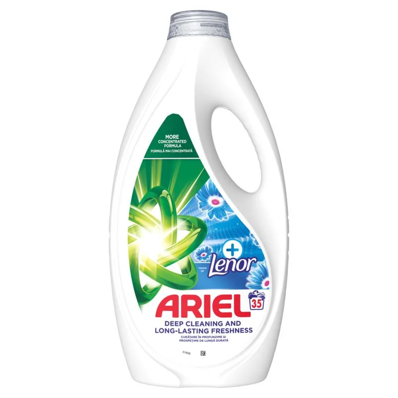 Ariel + Lenor tečni deterdžent za pranje veša, 1.575l, 35 pranja