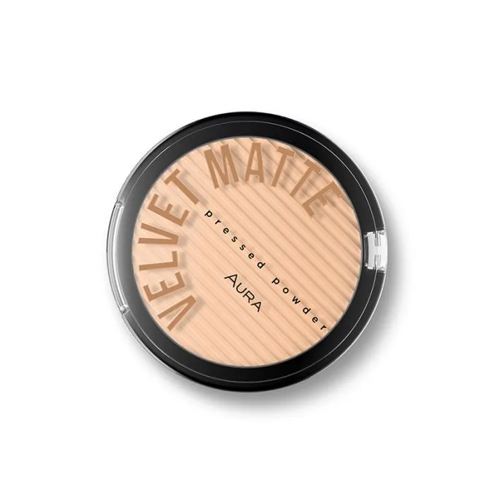 Aura kompaktni puder Velvet matte 312 Beige