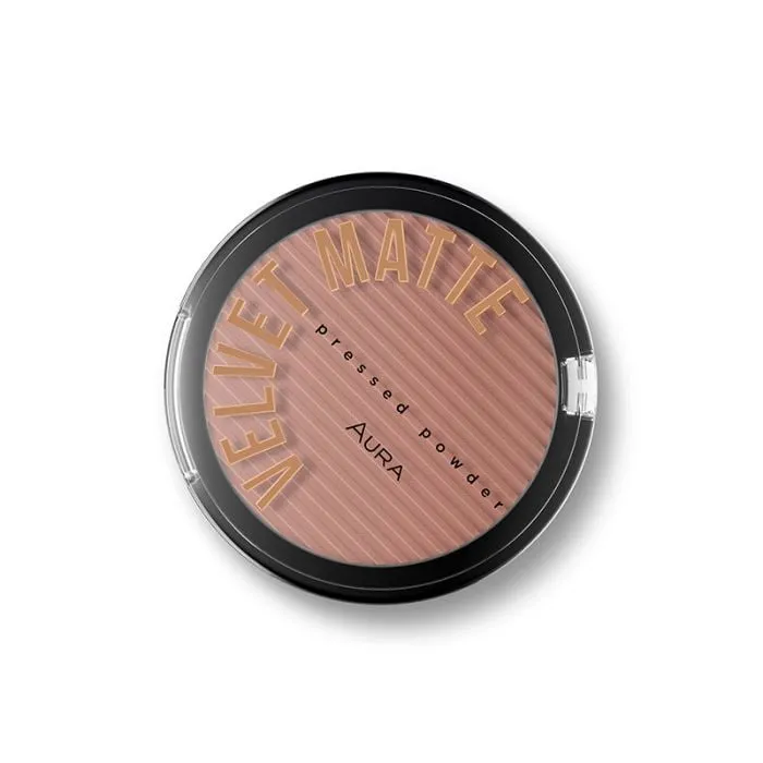 Aura Kompaktni puder Velvet matte 314 Chocolate
