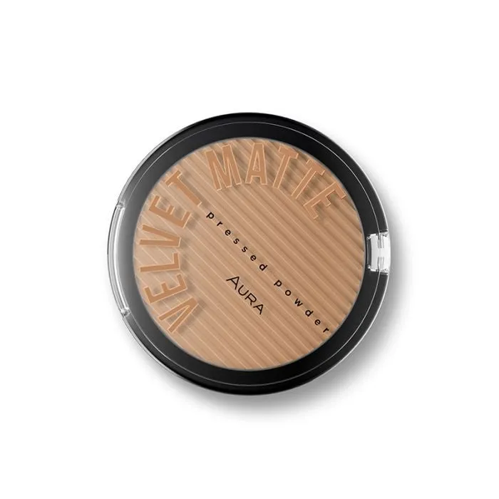 Aura Kompaktni puder Velvet matte 316 Medium beige