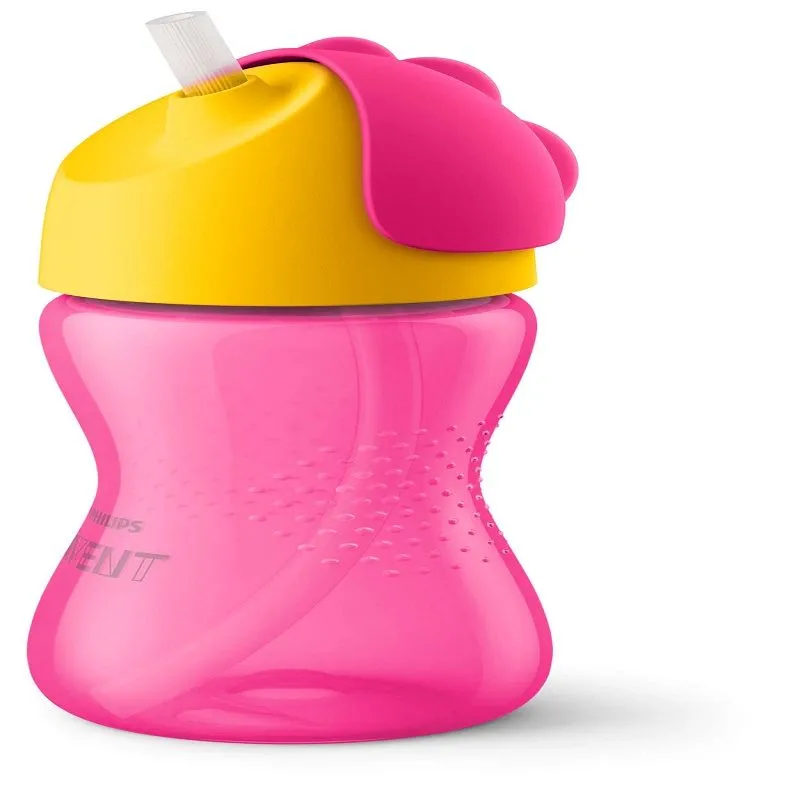 Avent magična šolja sa slamkom roze 12m+ 300ml