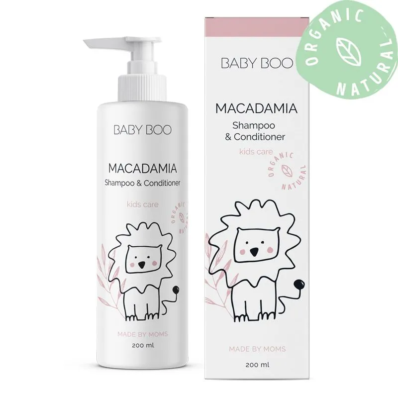 Baby Boo prirodni i organski šampon i kondicioner sa uljem makadamije 200ml