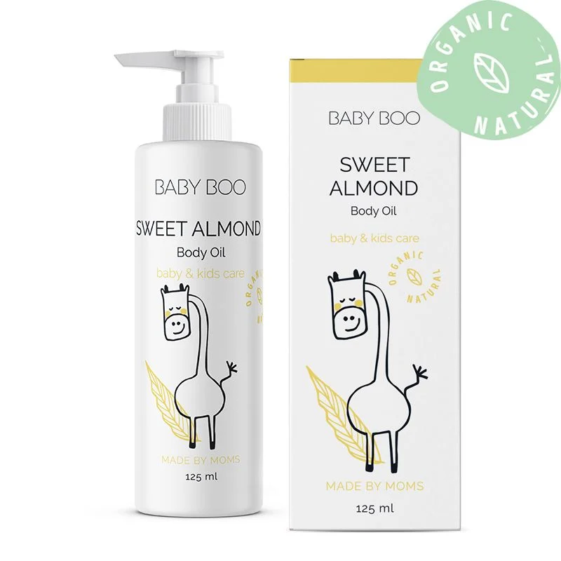 Baby Boo prirodno i organsko ulje za telo sa uljem slatkog badema 125ml