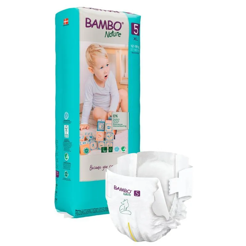 Bambo Nature Eco-Friendly 5 pelene za bebe A44 (12-18kg)