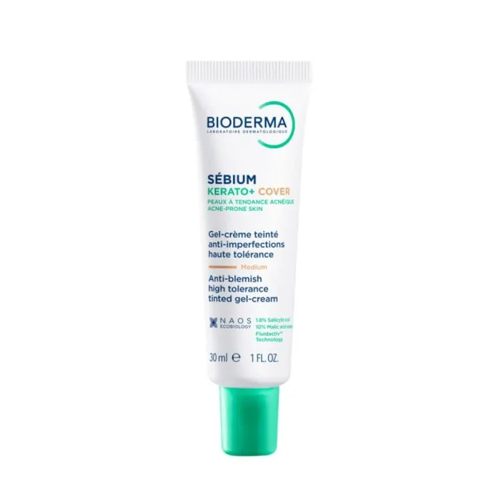 Bioderma Sébium Kerato+ Cover-tonirana gel-krema, 30 ml