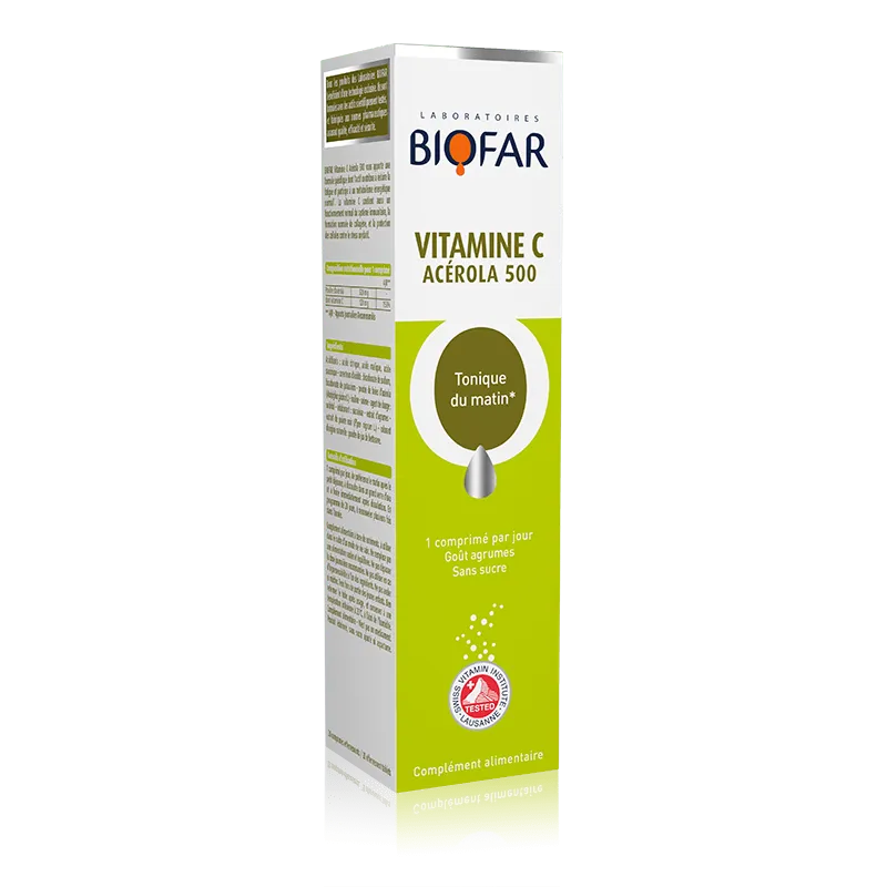 Biofar Vitamin C (Acerola 500mg) šumeće tablete 20 komada