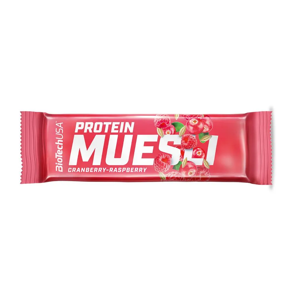 BioTech USA Protein Muesli 30g brusnica-malina