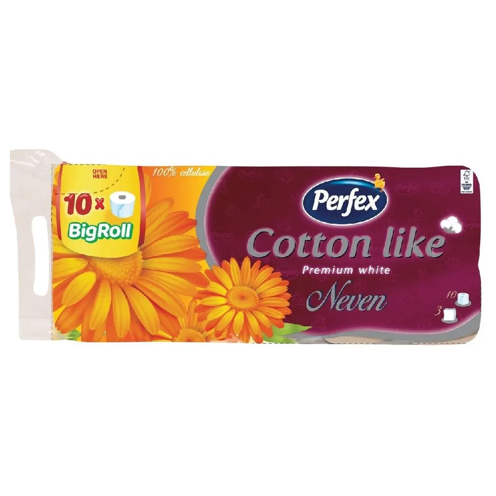 Boni Perfex Cotton like 10/1 Neven toalet papir 3sl