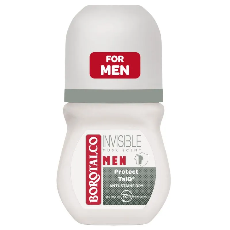 Borotalco men Absolute Invisible Dry – Musk dezodorans roll on 50 ml