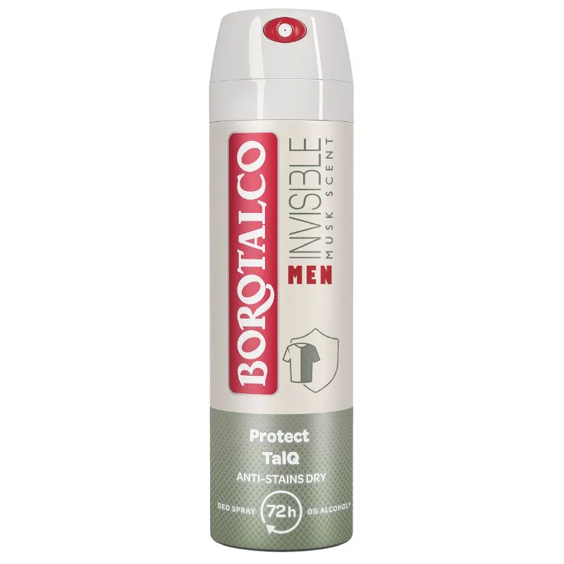 Borotalco men Absolute Invisible Dry – Musk dezodorans u spreju 150 ml