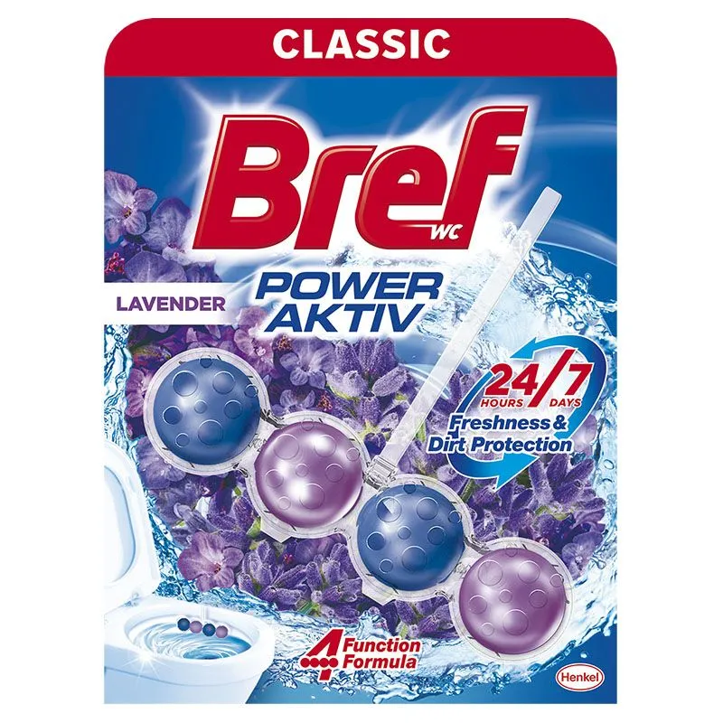 Bref Power Aktiv Lavanda 4 funkcije WC osveživač 51g