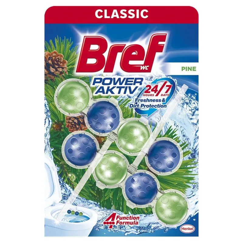 Bref Power Aktiv Pine 4 funkcije WC osveživač 2 x 50 gr