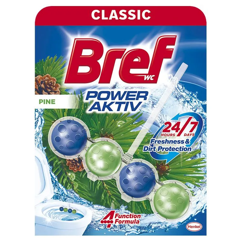 Bref Power Aktiv Pine 4 funkcije WC osveživač 51g