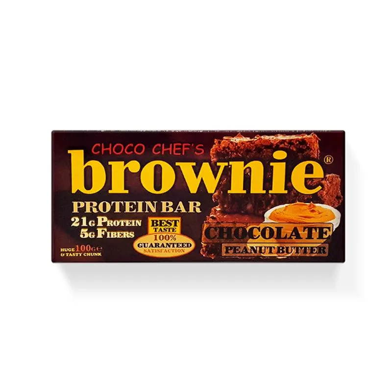 Brownie Protein Bar Čokolada kikiriki buter HFD 100 gr