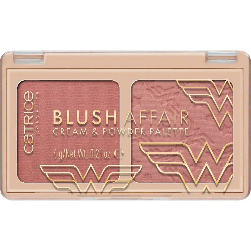 Catrice Wonder Woman Cream&Powder paleta rumenila 020 Powerfull Together