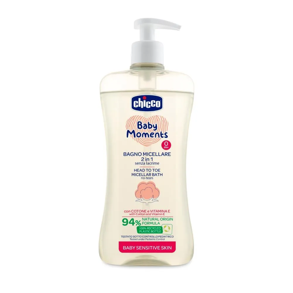 Chicco Baby Moments sensitive micelarna kupka 500ml