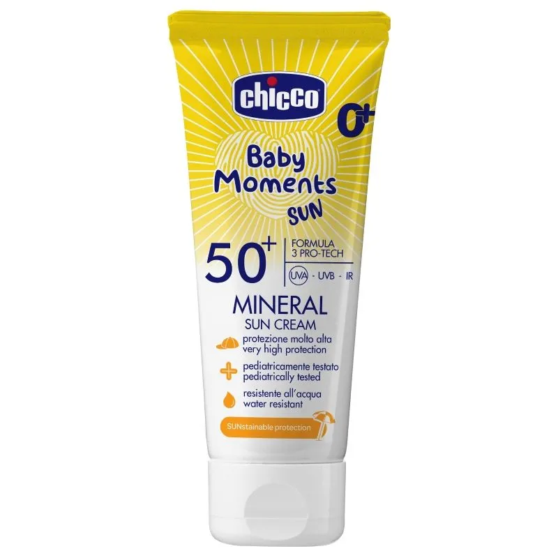 Chicco mineralna krema za sunčanje SPF50+, 75ml