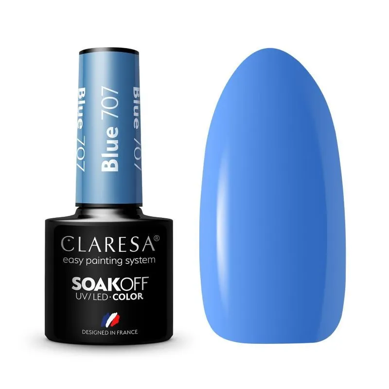 Claresa trajni lak za nokte uv/led blue 707 5g