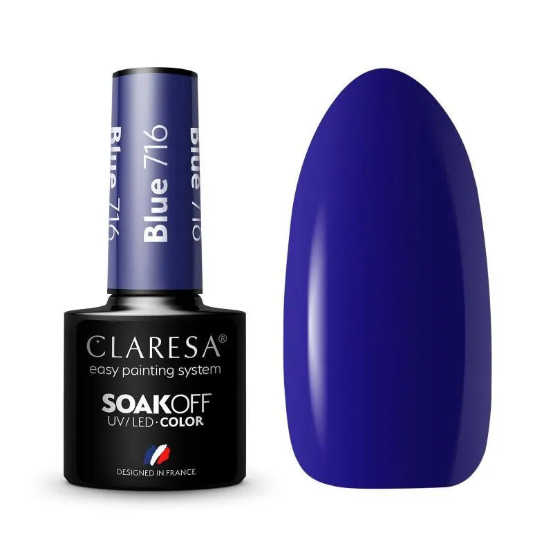 Claresa trajni lak za nokte uv/led blue 716 5g