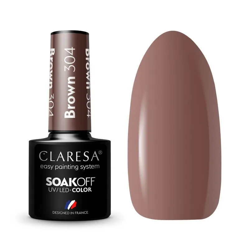 Claresa trajni lak za nokte uv/led Brown 304 5g