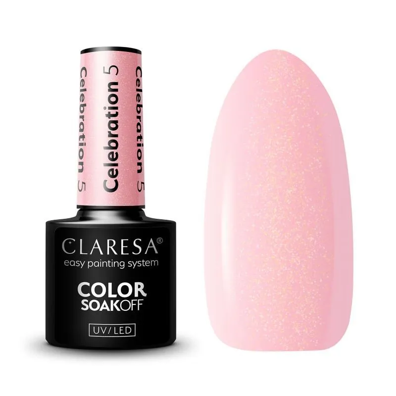 Claresa trajni lak za nokte uv/led Celebration 5 5g