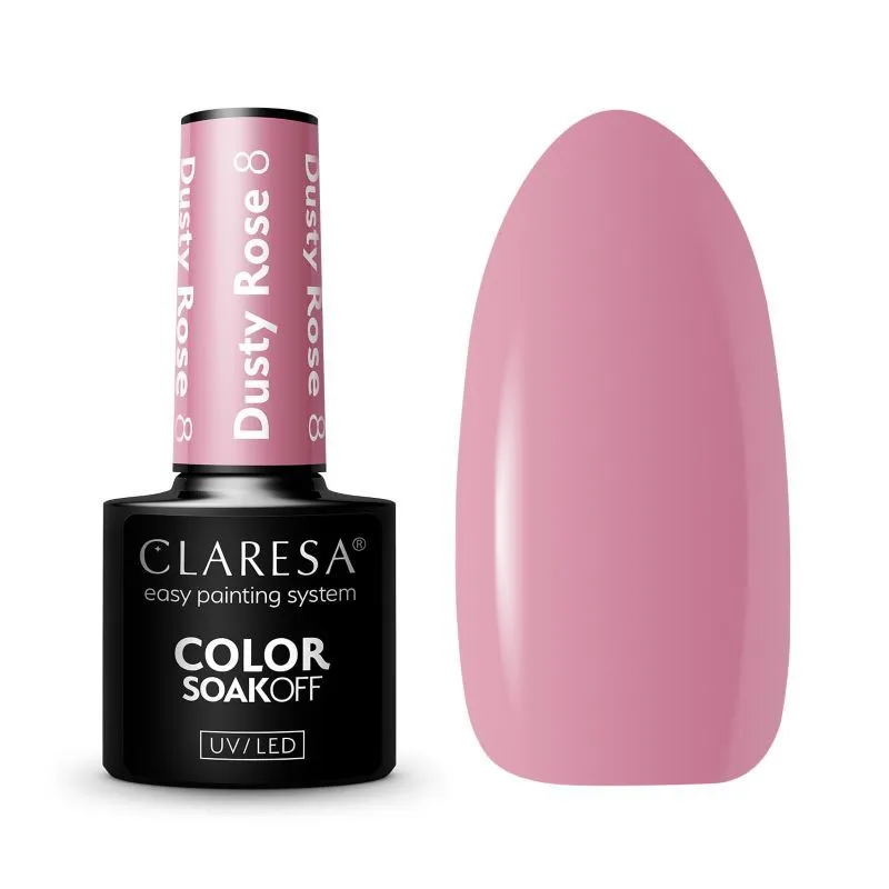 Claresa trajni lak za nokte uv/led Dusty Rose 8 5g