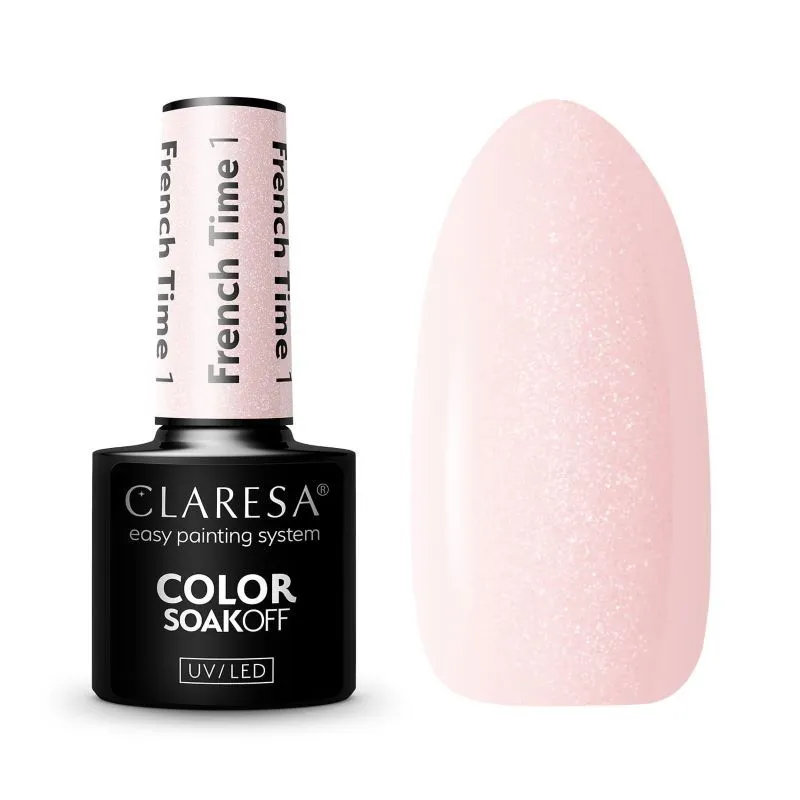 Claresa trajni lak za nokte uv/led french time 1 5g