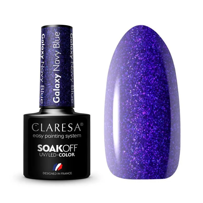 Claresa trajni lak za nokte uv/led galaxy blue 5g