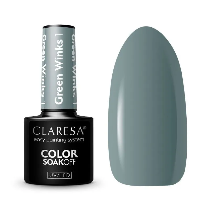 Claresa trajni lak za nokte uv/led green winks 1 5g