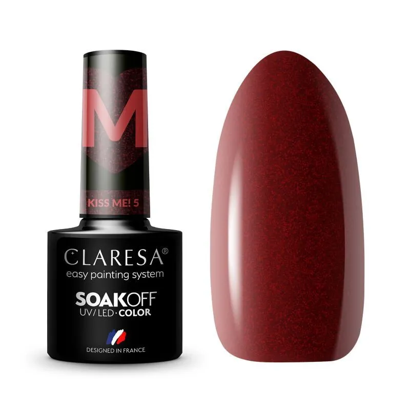 Claresa trajni lak za nokte uv/led kiss me 5 5g