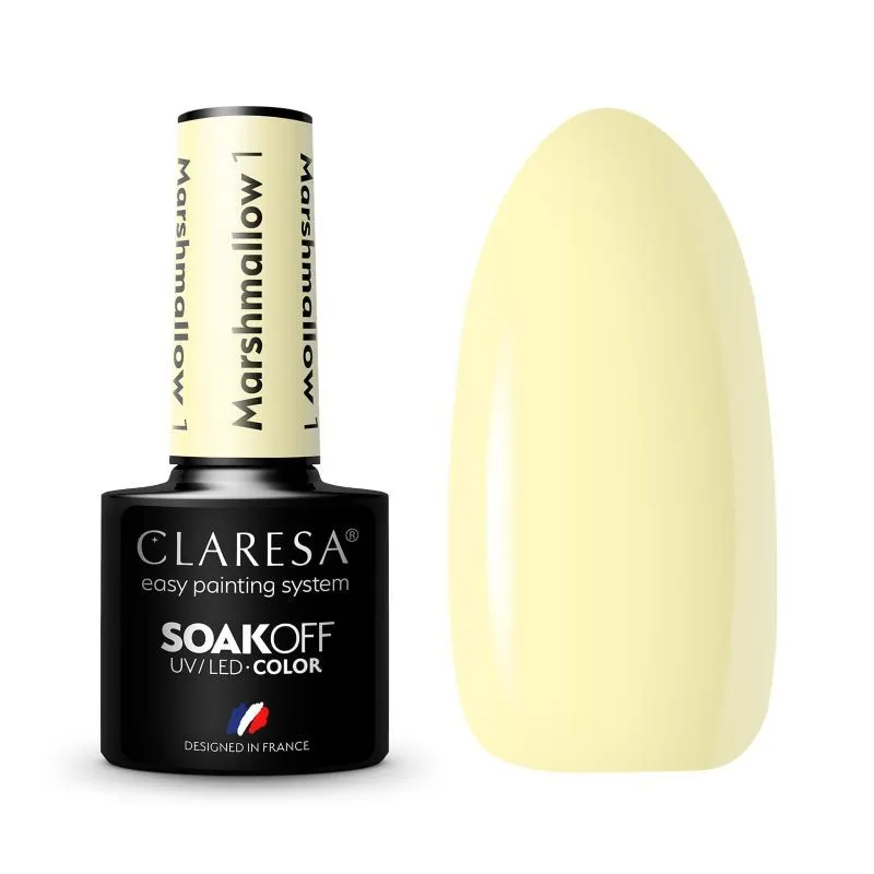 Claresa trajni lak za nokte uv/led marshmallow 1 5g