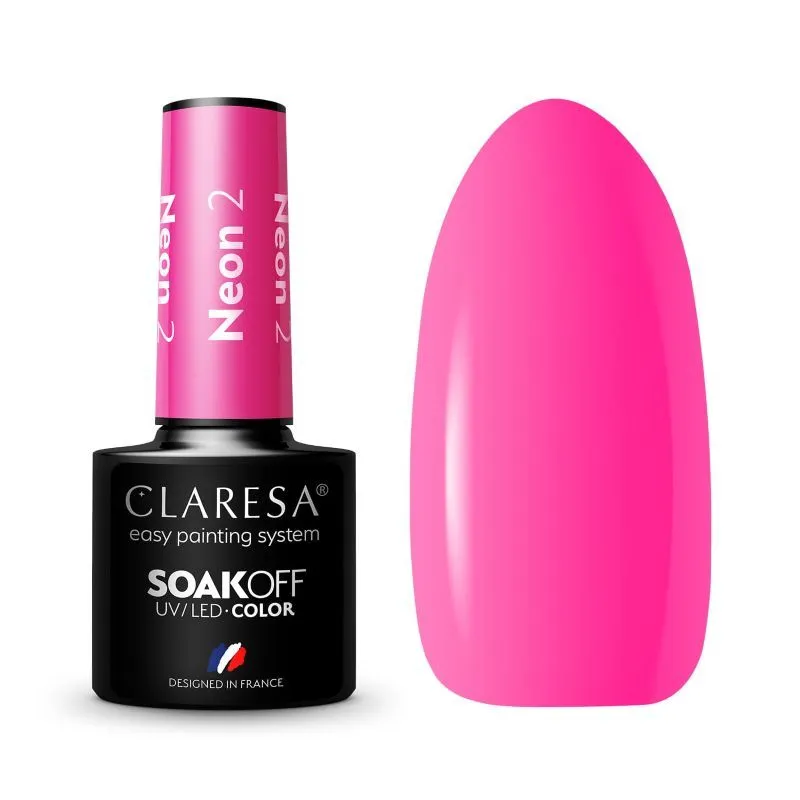 Claresa trajni lak za nokte uv/led neon 2 5g