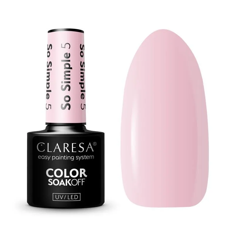 Claresa trajni lak za nokte uv/led So Simple 5 5g