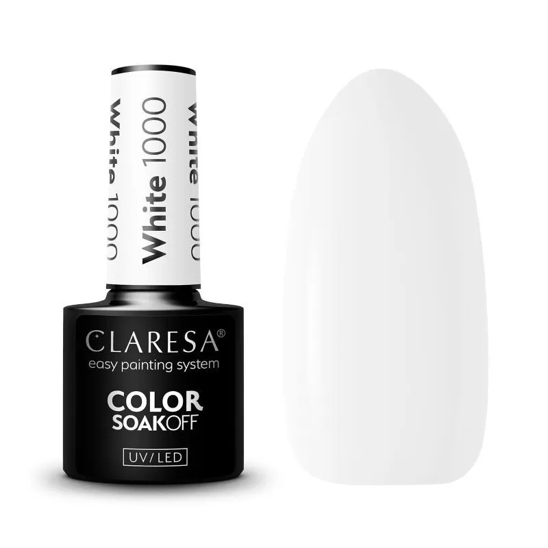 Claresa trajni lak za nokte uv/led white 1000 5g