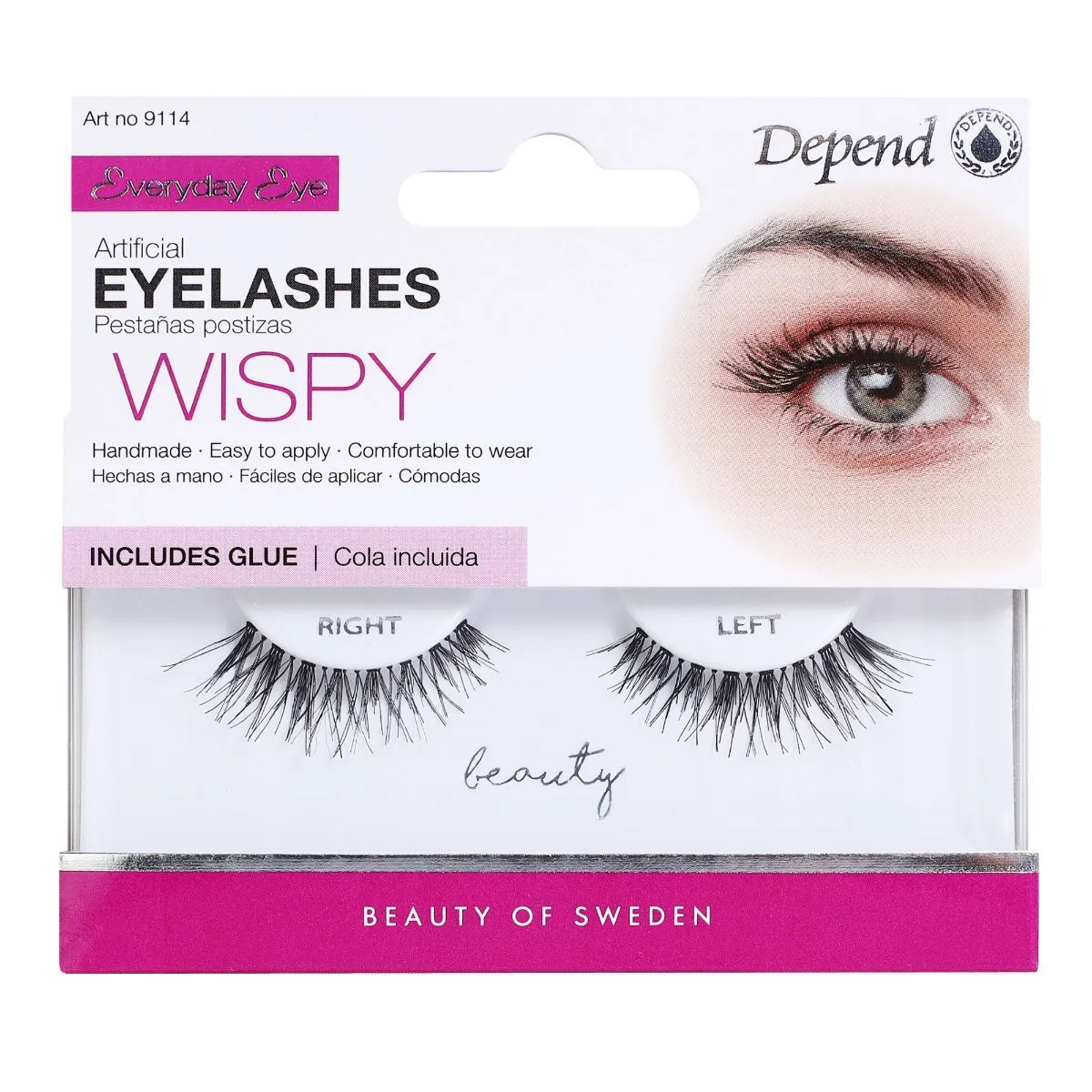 Depend veštačke trepavice od prirodne dlake Beauty Wispy