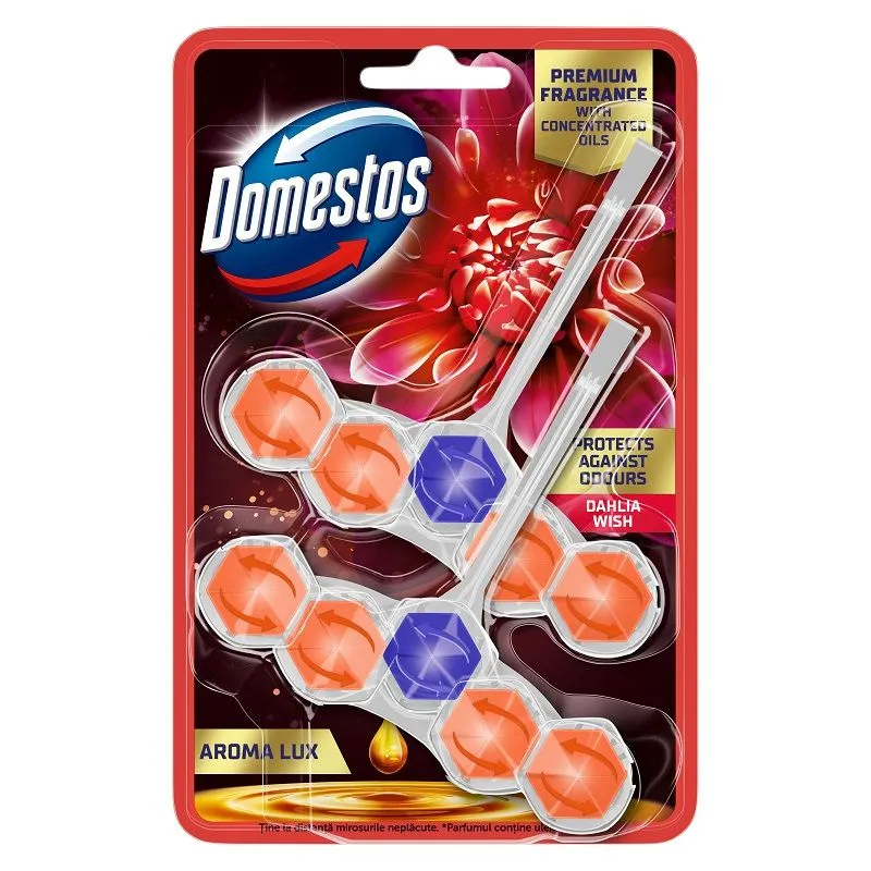 Domestos Aroma Lux Dahlia wish WC osveživač 2x50gr
