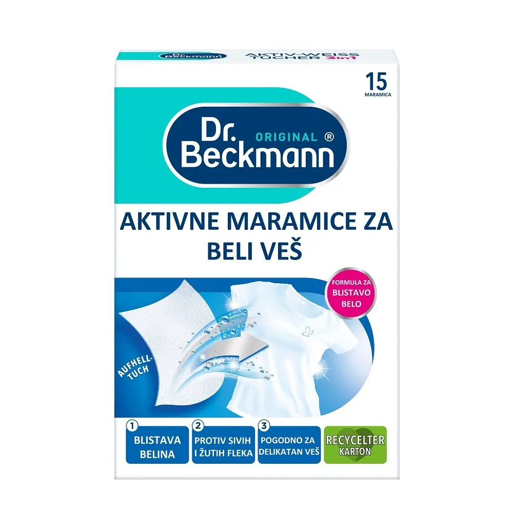 Dr Beckmann Aktivne maramice za beli veš 15/1