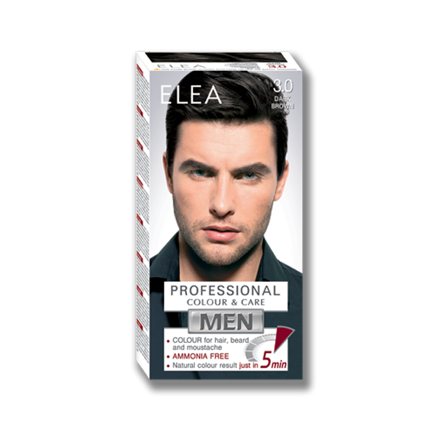 Elea Professional Coulor&Care dark brown farba za muškarce