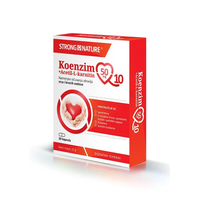 Elephant Koenzim Q10 + Acetil-L-karnitin, 30 kapsula