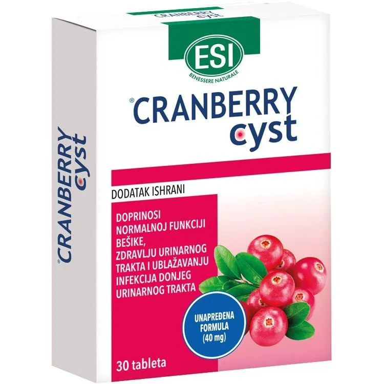Esi Cranberry cyst 30 tableta