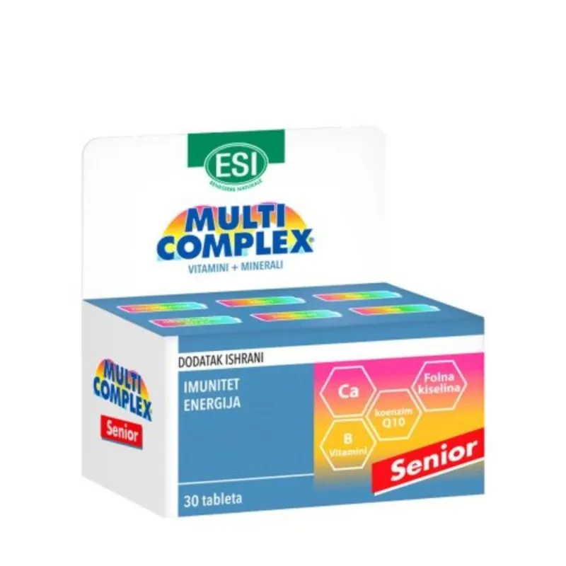 Esi Multicomplex Senior vitamini + minerali + koenzim Q10 30 tableta